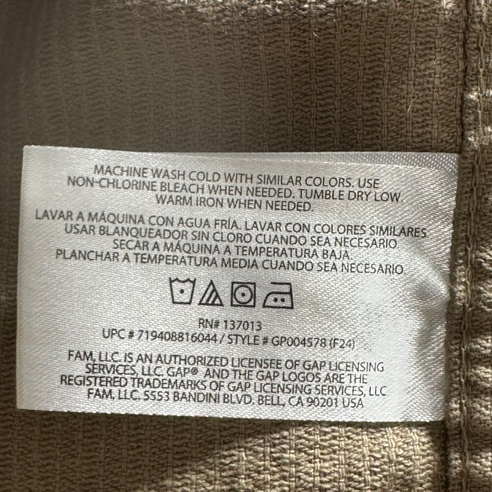 Gap Mens Corduroy Shirt  Shacket Chinchilla Size XXL Preppy Academia 100% Cotton - Picture 7 of 8